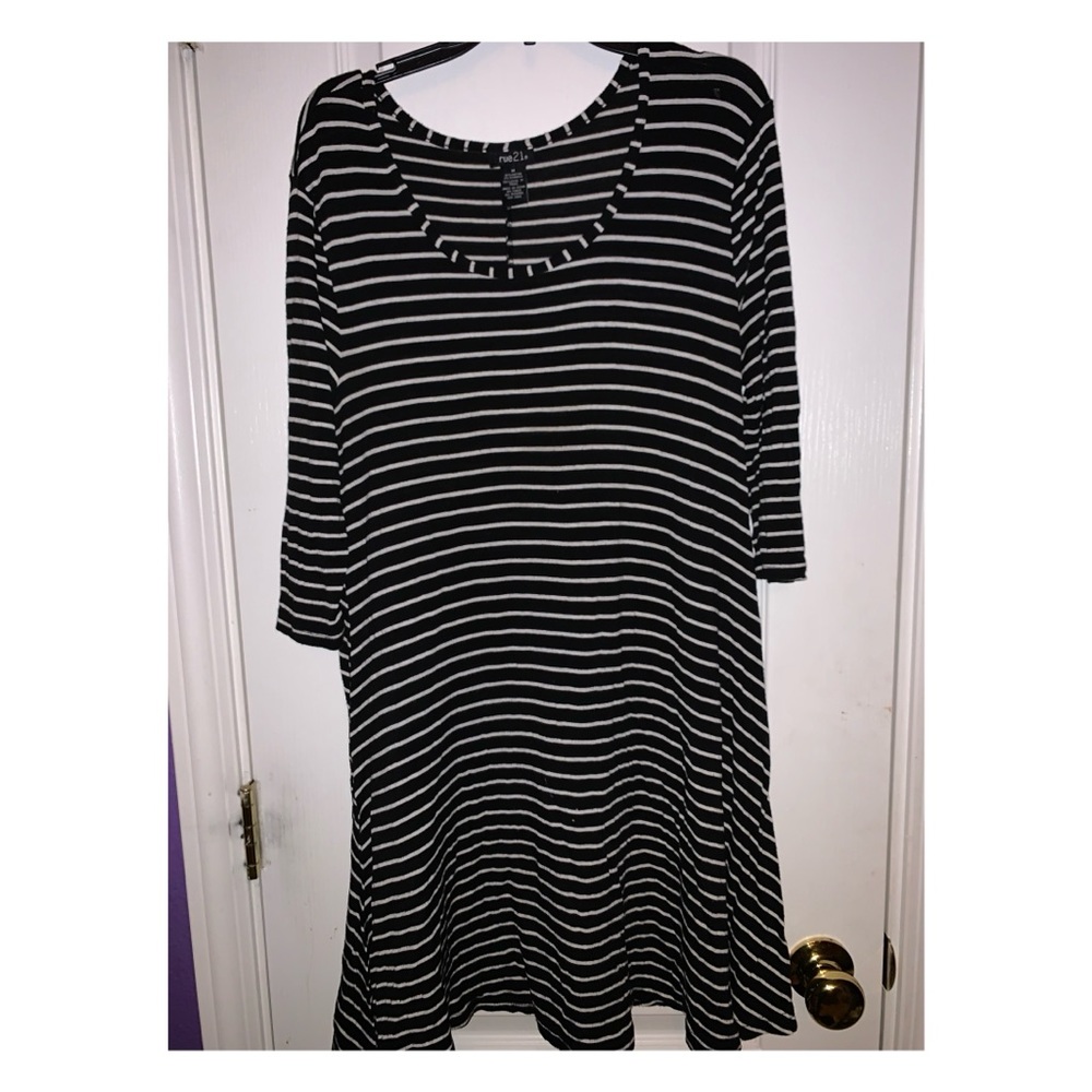 Loose Striped Dress